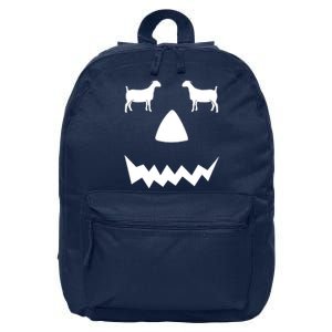 Pumpkin Boer Goat Show Halloween 16 in Basic Backpack