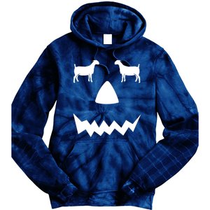 Pumpkin Boer Goat Show Halloween Tie Dye Hoodie