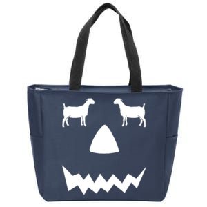 Pumpkin Boer Goat Show Halloween Zip Tote Bag