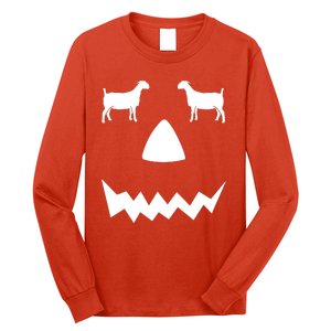 Pumpkin Boer Goat Show Halloween Long Sleeve Shirt