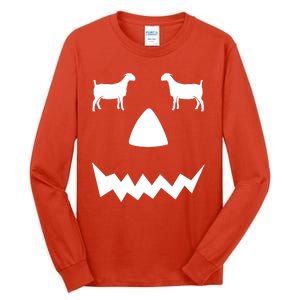 Pumpkin Boer Goat Show Halloween Tall Long Sleeve T-Shirt