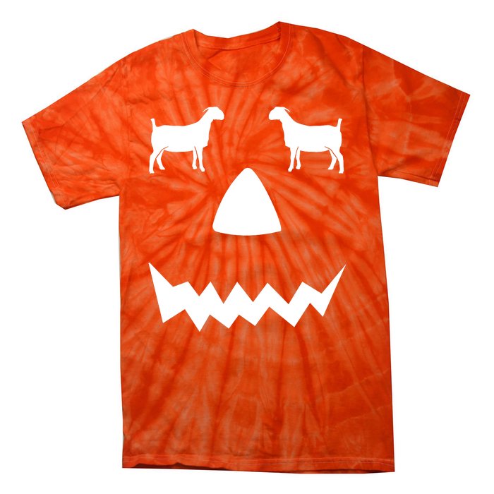 Pumpkin Boer Goat Show Halloween Tie-Dye T-Shirt