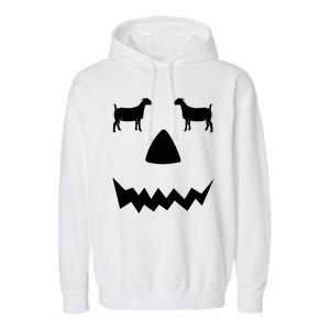 Pumpkin Boer Goat Show Halloween Garment-Dyed Fleece Hoodie