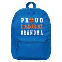 Proud Basketball Grandma Grandmother Of Basketball Player Cool Gift 16 in Basic Backpack