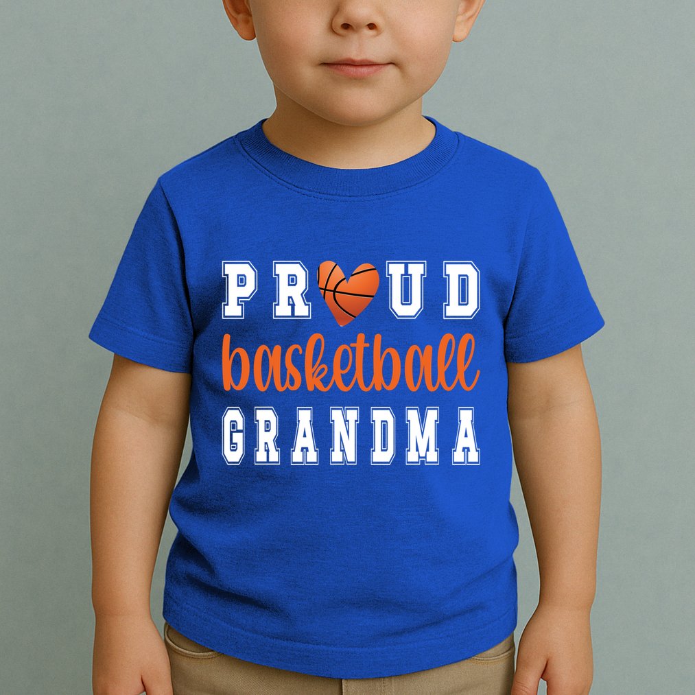 Proud Basketball Grandma Grandmother Of Basketball Player Cool Gift Toddler T-Shirt