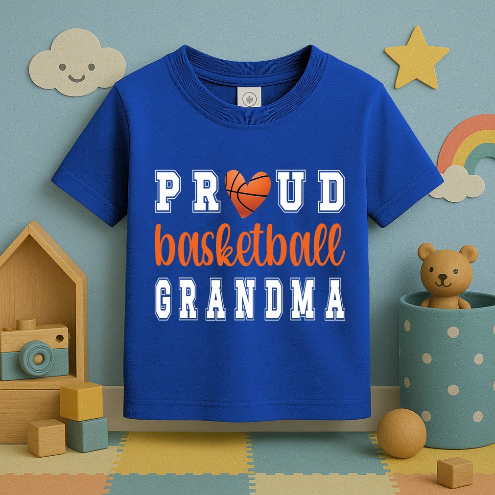 Proud Basketball Grandma Grandmother Of Basketball Player Cool Gift Toddler T-Shirt
