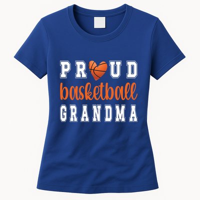 Proud Basketball Grandma Grandmother Of Basketball Player Cool Gift Womens T-Shirt