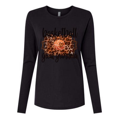 Proud Basketball Great Grandma Of A Basketball Player Gift Womens Cotton Relaxed Long Sleeve T-Shirt