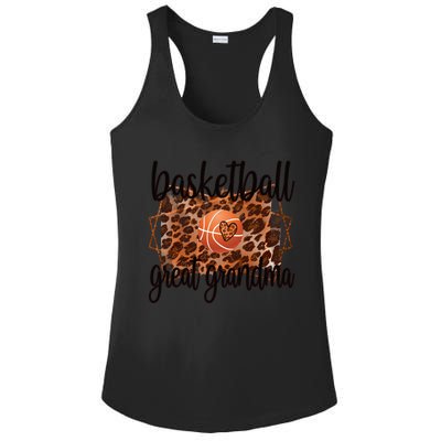 Proud Basketball Great Grandma Of A Basketball Player Gift Ladies PosiCharge Competitor Racerback Tank