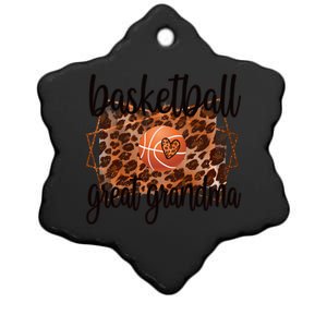 Proud Basketball Great Grandma Of A Basketball Player Gift Ceramic Star Ornament