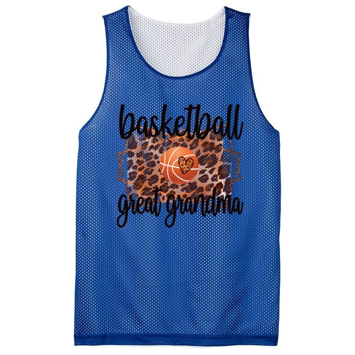 Proud Basketball Great Grandma Of A Basketball Player Gift Mesh Reversible Basketball Jersey Tank