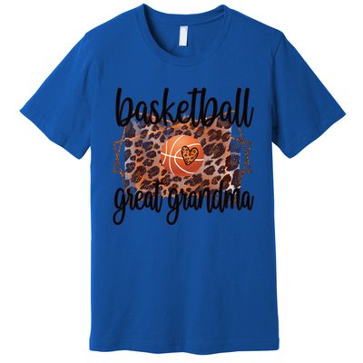 Proud Basketball Great Grandma Of A Basketball Player Gift Premium T-Shirt