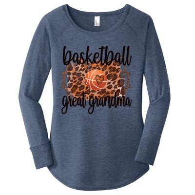 Proud Basketball Great Grandma Of A Basketball Player Gift Women's Perfect Tri Tunic Long Sleeve Shirt