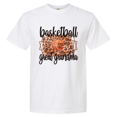 Proud Basketball Great Grandma Of A Basketball Player Gift Garment-Dyed Heavyweight T-Shirt