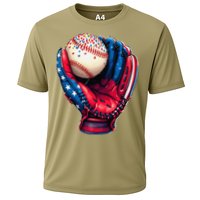 Patriotic Baseball Glove Drip Ice Cream Sprinkles 4th July Performance Shirt