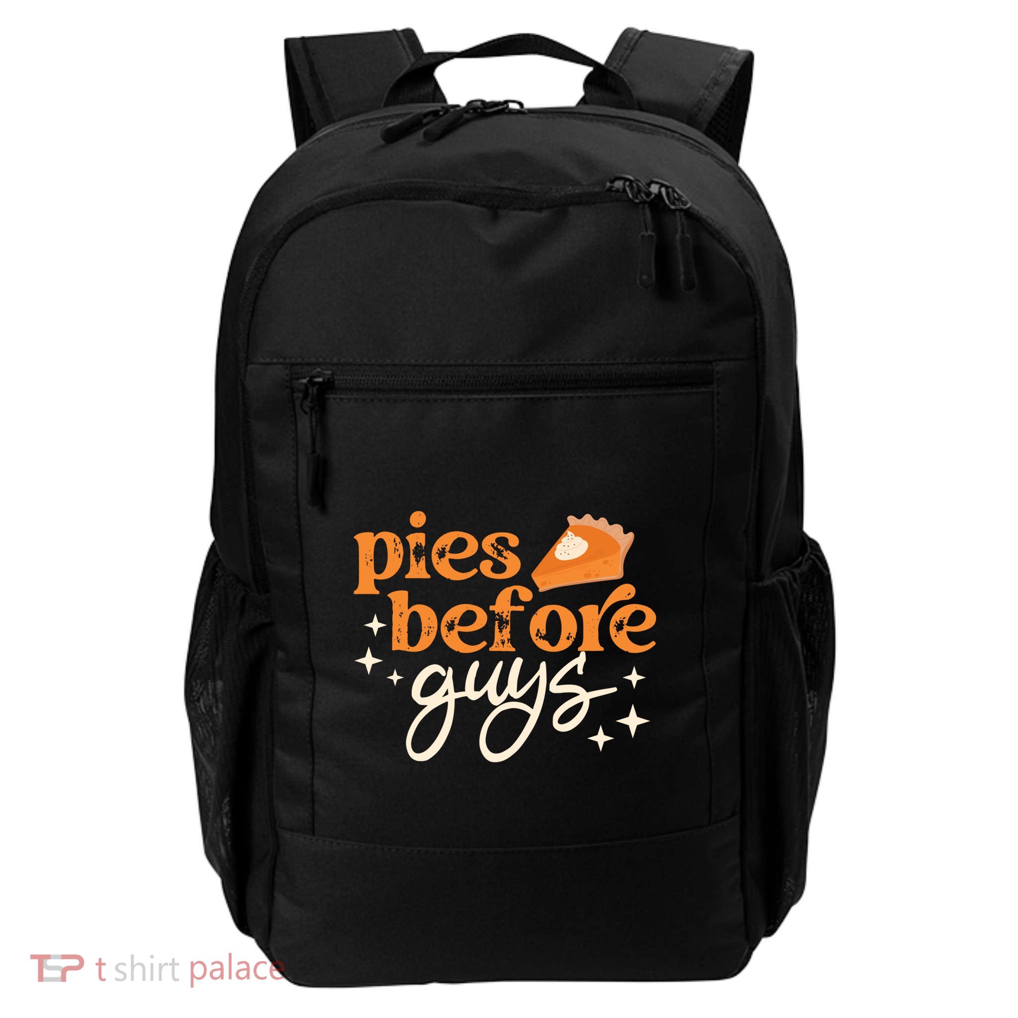 Pies Before Guys Fall Thanksgiving Family Matching Friends Cute Gift Backpack