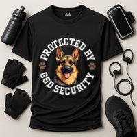 Protected By Gsd Security German Shepherd Dog Cooling Performance Crew T-Shirt
