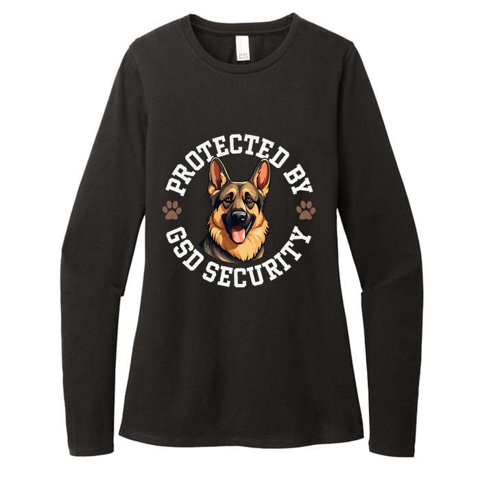 Protected By Gsd Security German Shepherd Dog Womens CVC Long Sleeve Shirt