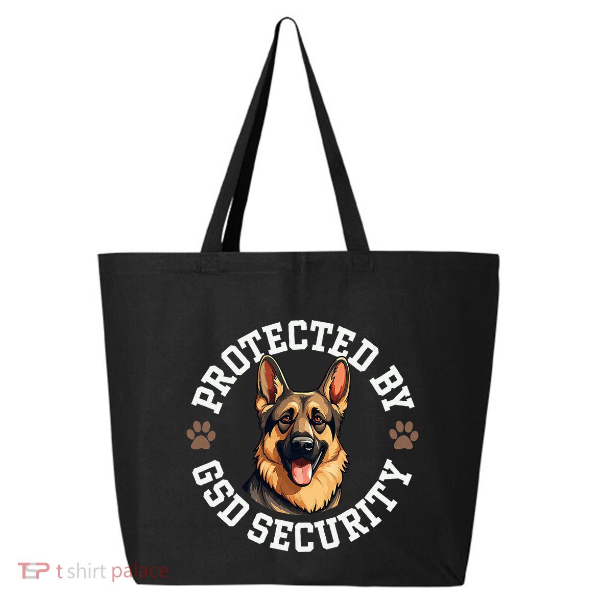 Protected By Gsd Security German Shepherd Dog 25L Jumbo Tote
