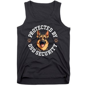 Protected By Gsd Security German Shepherd Dog Tank Top