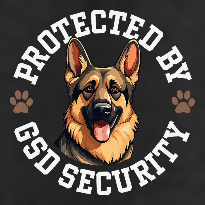 Protected By Gsd Security German Shepherd Dog Golf Towel
