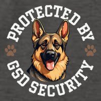 Protected By Gsd Security German Shepherd Dog Vector Backpack