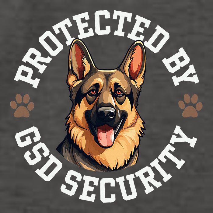 Protected By Gsd Security German Shepherd Dog Vector Backpack