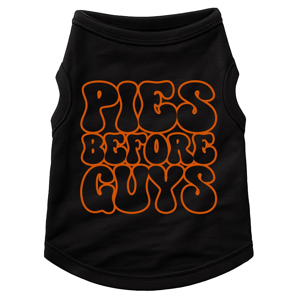 Pies Before Guys Funny Thanksgiving Doggie Tank