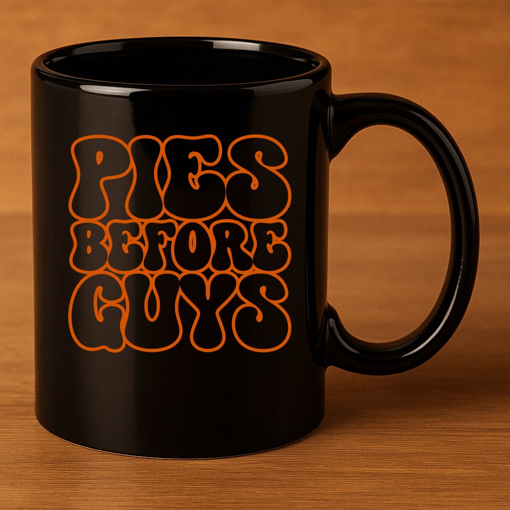 Pies Before Guys Funny Thanksgiving 11oz C Handle Ceramic Mug