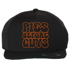 Pies Before Guys Funny Thanksgiving Wool Snapback Cap