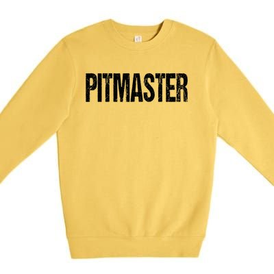 Pitmaster Bbq Grill Barbecue Gift Premium Crewneck Sweatshirt