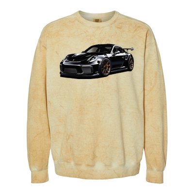 Porsc Black Gt 3 Rs Sport Car Coupe 911 Racecar Colorblast Crewneck Sweatshirt