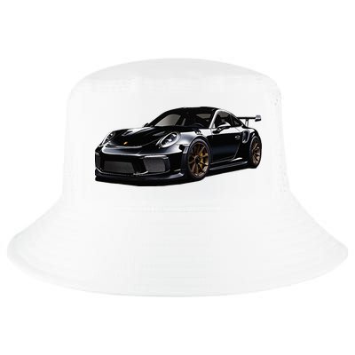Porsc Black Gt 3 Rs Sport Car Coupe 911 Racecar Cool Comfort Performance Bucket Hat