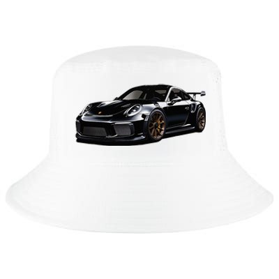 Porsc Black Gt 3 Rs Sport Car Coupe 911 Racecar Cool Comfort Performance Bucket Hat