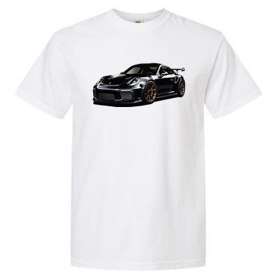 Porsc Black Gt 3 Rs Sport Car Coupe 911 Racecar Garment-Dyed Heavyweight T-Shirt