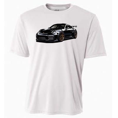 Porsc Black Gt 3 Rs Sport Car Coupe 911 Racecar Cooling Performance Crew T-Shirt