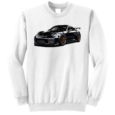 Porsc Black Gt 3 Rs Sport Car Coupe 911 Racecar Sweatshirt