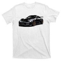 Porsc Black Gt 3 Rs Sport Car Coupe 911 Racecar T-Shirt