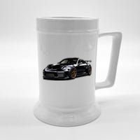 Porsc Black Gt 3 Rs Sport Car Coupe 911 Racecar Beer Stein