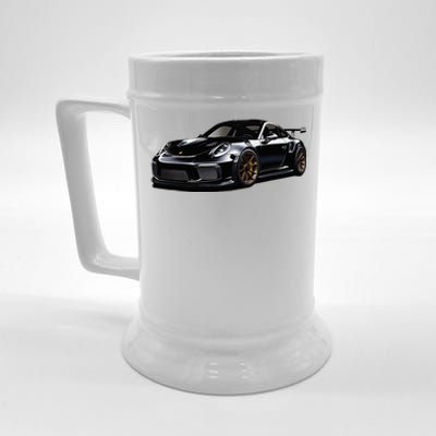 Porsc Black Gt 3 Rs Sport Car Coupe 911 Racecar Beer Stein