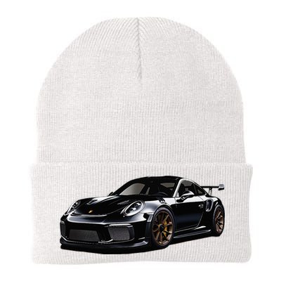 Porsc Black Gt 3 Rs Sport Car Coupe 911 Racecar Beanie