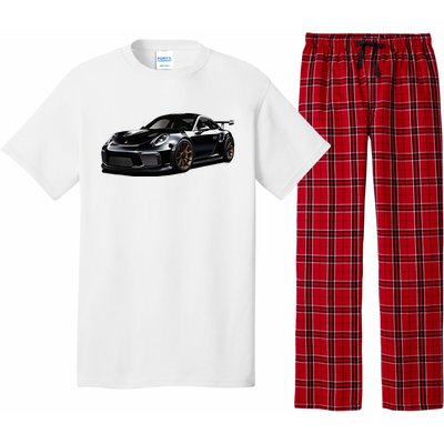 Porsc Black Gt 3 Rs Sport Car Coupe 911 Racecar Pajama Set