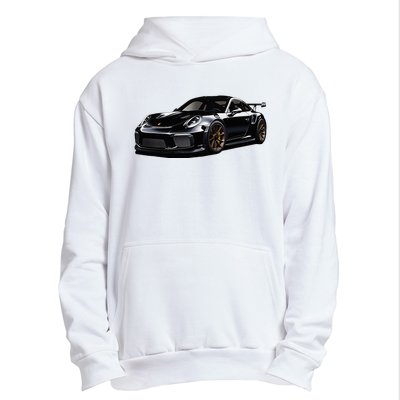 Porsc Black Gt 3 Rs Sport Car Coupe 911 Racecar Urban Pullover Hoodie