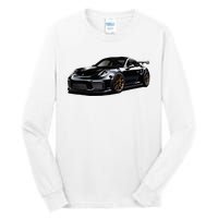 Porsc Black Gt 3 Rs Sport Car Coupe 911 Racecar Tall Long Sleeve T-Shirt