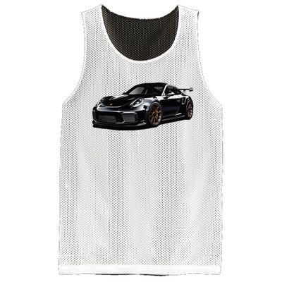 Porsc Black Gt 3 Rs Sport Car Coupe 911 Racecar Mesh Reversible Basketball Jersey Tank