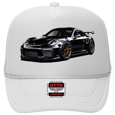 Porsc Black Gt 3 Rs Sport Car Coupe 911 Racecar Trucker Hat