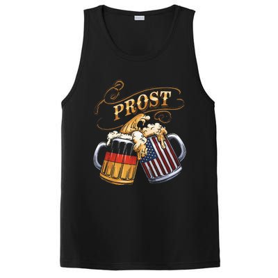 Prost Beer German American Flag Oktoberfest PosiCharge Competitor Tank