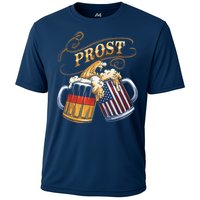 Prost Beer German American Flag Oktoberfest Cooling Performance Crew T-Shirt