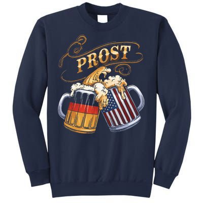 Prost Beer German American Flag Oktoberfest Sweatshirt