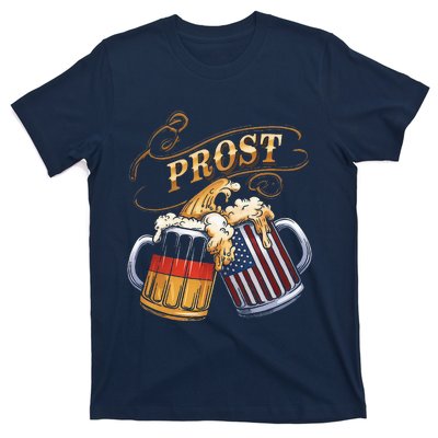 Prost Beer German American Flag Oktoberfest T-Shirt